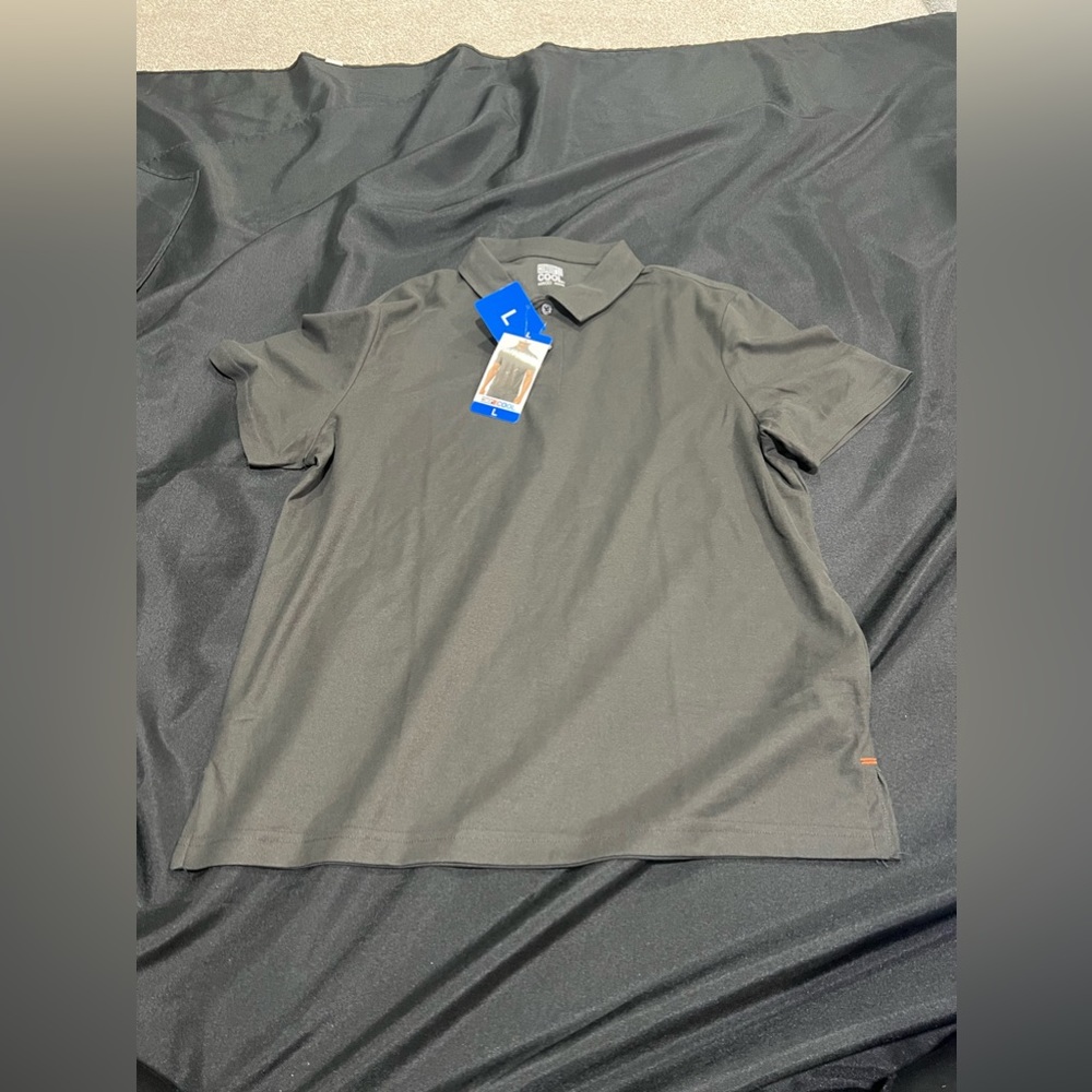 32 Degrees Mens Polo Shirt L Gray Brand New With Tags